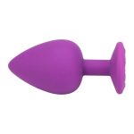Loving Joy Jewelled Silicone Butt Plug Purple -Large - Image 5