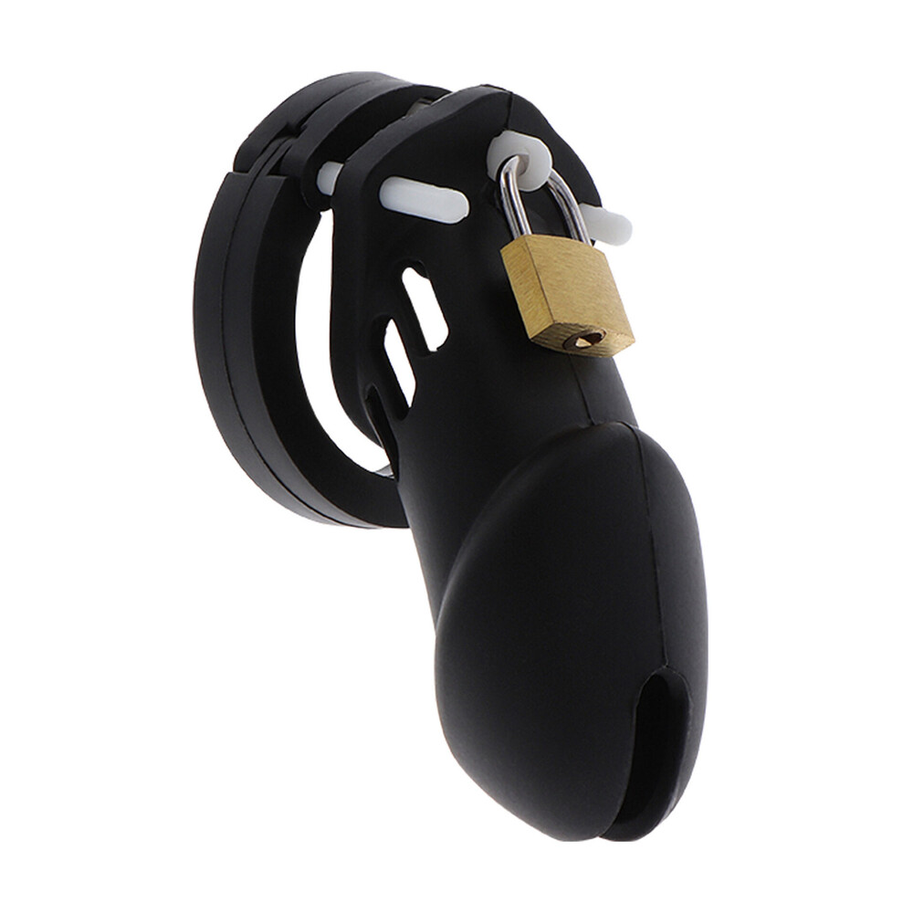 16823x1.jpg Hidden Desire Extreme Chastity Silicone Cock Cage Large - Image 1
