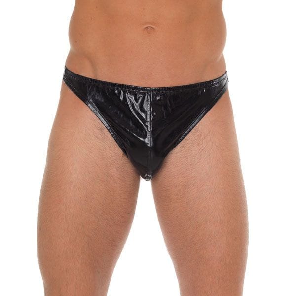 1919x1.jpg Men Black Shiny GString - Image 1