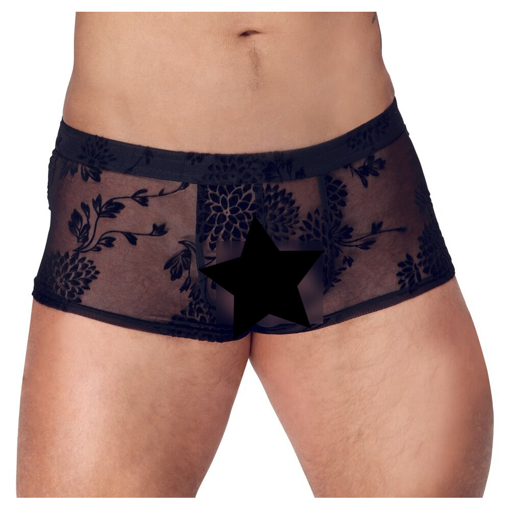 2133261x1.jpg Noir Sheer Floral Lace Pants - Image 1