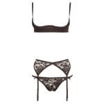 Cottelli Collection Black Half Bra Set - Image 3