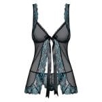 Obsessive Open Front Babydoll And String Black - Image 2
