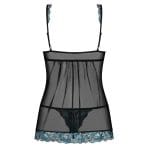 Obsessive Open Front Babydoll And String Black - Image 3