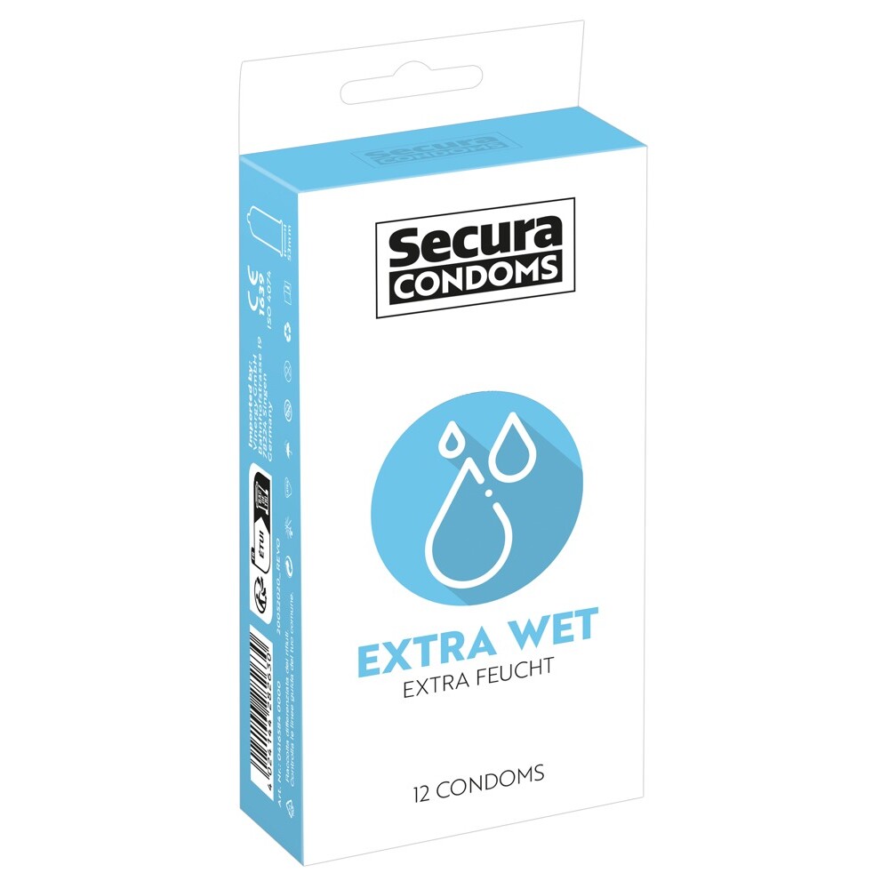 416584x1.jpg Secura Condoms 12 Pack Extra Wet - Image 1