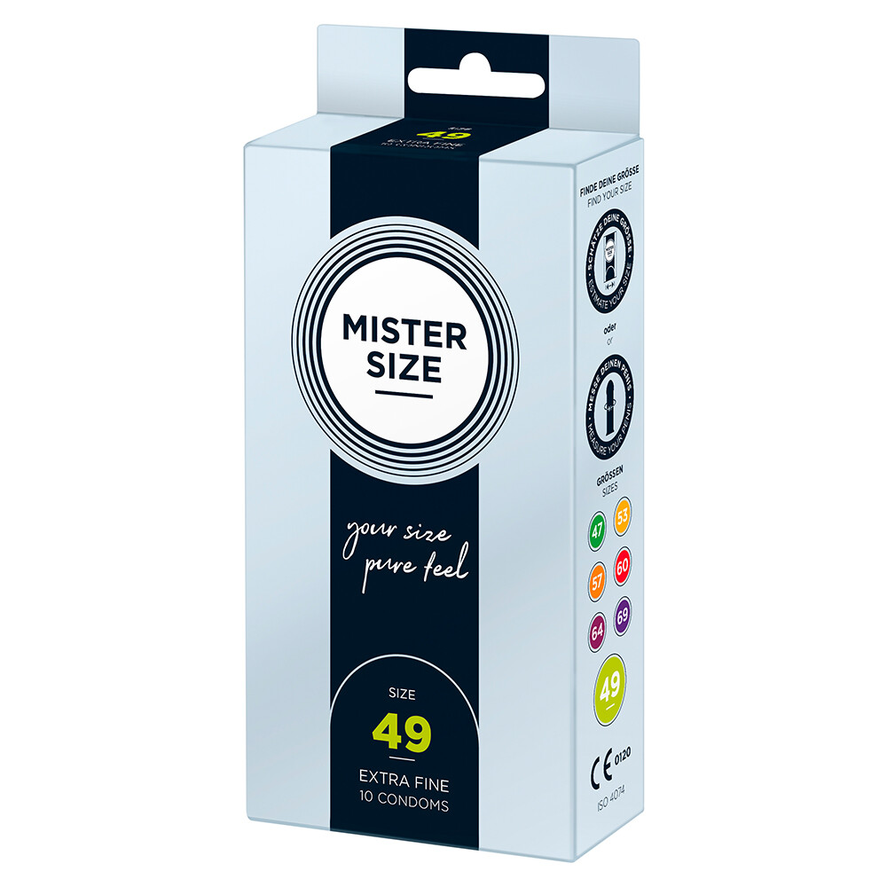 480058x1.jpg Mister Size 49mm Your Size Pure Feel Condoms 10 Pack - Image 1