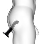 Strap On Me Prostate and G Spot Curved Dildo Medium Black - Image 3