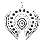 Bijoux Indiscrets Flamboyant Rhinestone Jewellery Black Silver - Image 2