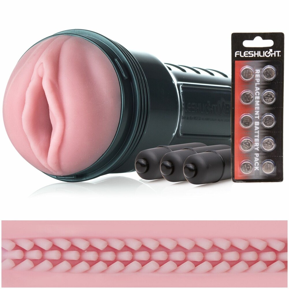 810476017347x1.jpg Fleshlight Vibro Pink Lady Touch Masturbator - Image 1
