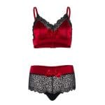 Leg Avenue Satin Spandex Bralette String - Image 3
