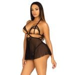 Leg Avenue Open Cup Babydoll And Panty - Image 3