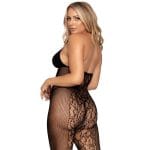 Leg Avenue Lace And Opaque Bodystocking UK 6 to 12 - Image 4