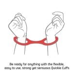 Quickie Cuffs Large Red Ankle Or Wrist Cuffs - Image 2