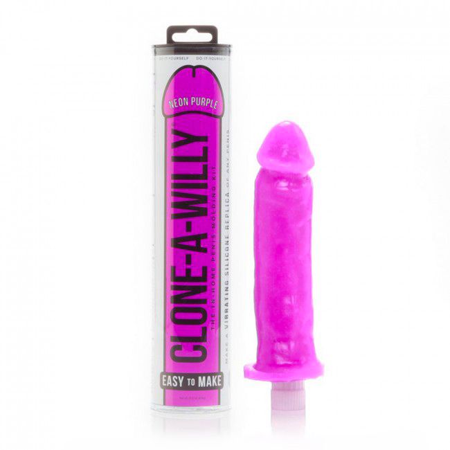 CWNPx1.jpg Clone A Willy Neon Purple Silicone Vibrator - Image 1