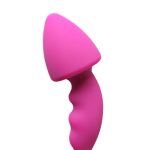 Pink Silicone Curved Comfort Butt Plug - Image 3
