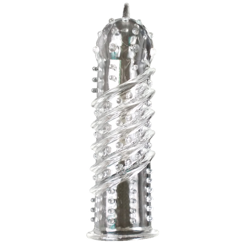 KX006x1.jpg Clear Textured Orgasma Penis Sleeve - Image 1