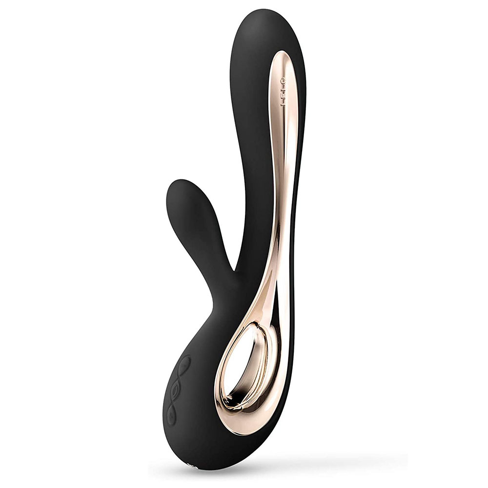 LELO7956x1.jpg Lelo Soraya 2 Dual Rabbit Vibrator Black - Image 1