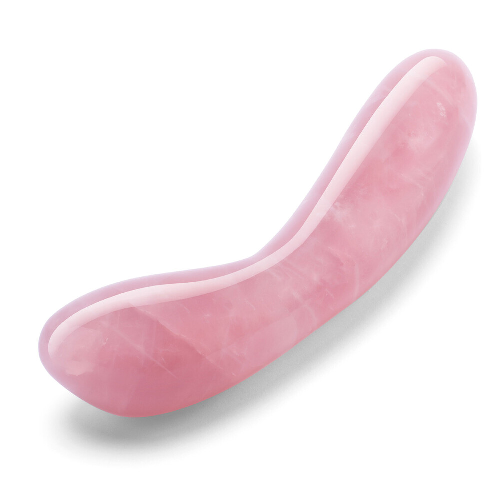 LW-032RQx1.jpg Le Wand Crystal G Wand Rose Quartz - Image 1