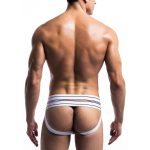 Male Basics Fetish Classic Wide Jock Strap White - Image 2