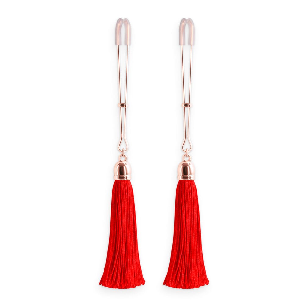NSN-1302-26x1.jpg Bound Nipple Clamps Red Tassel - Image 1