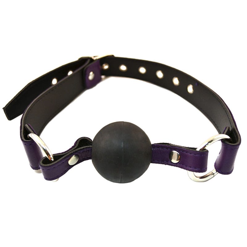 RBG1013PUx1.jpg Rouge Garments Ball Gag Purple - Image 1