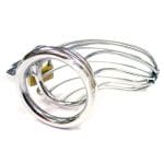 Rouge Stainless Steel Chasity Cock Cage With Padlock - Image 3