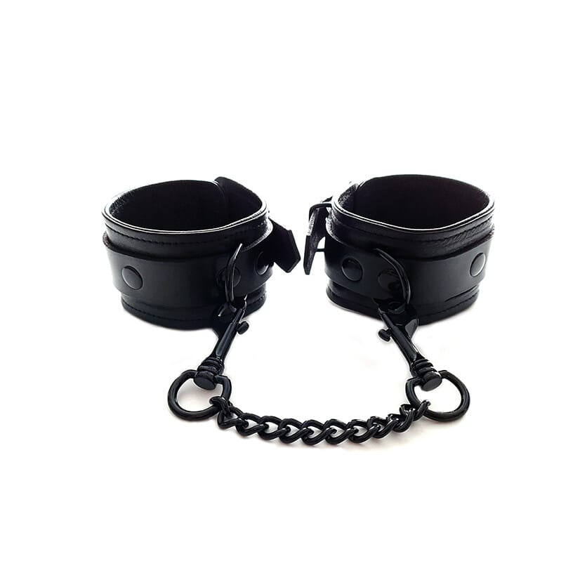 RHA1046BKBKx1.jpg Rouge Garments Plain Black Ankles Cuffs - Image 1