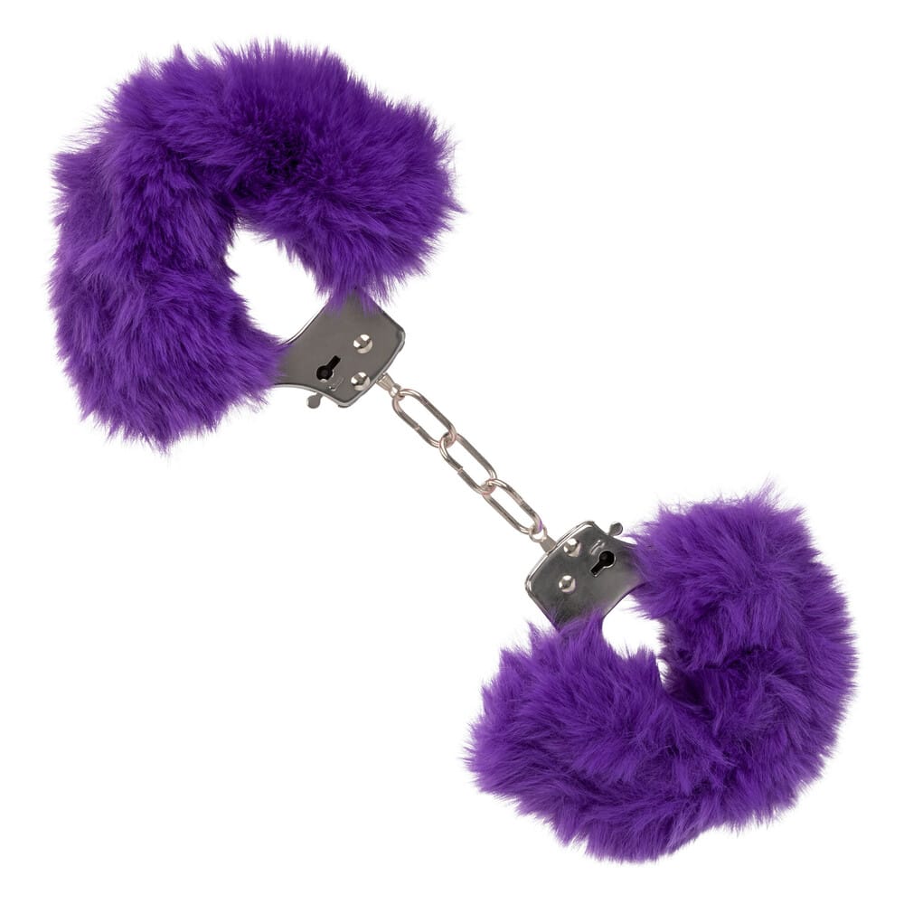 SE-2651-60-3x1.jpg Ultra Fluffy Furry Cuffs Purple - Image 1