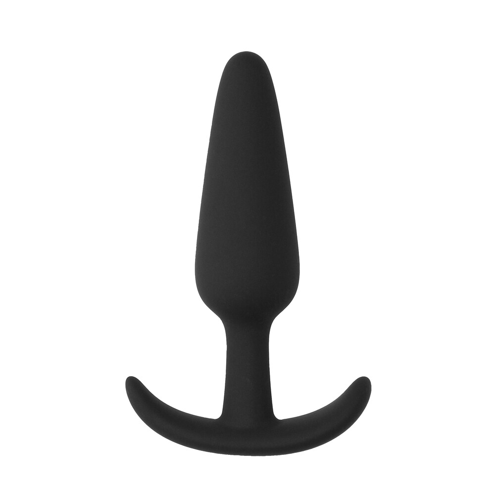 SHT427BLKx1.jpg Beginners Size Slim Butt Plug Black - Image 1